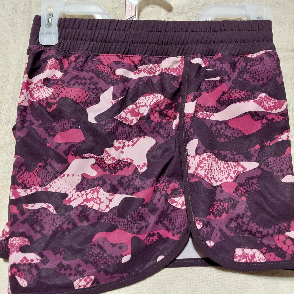 Reebok Pink Purple Camo Athletic Shorts - Picture 3 of 4